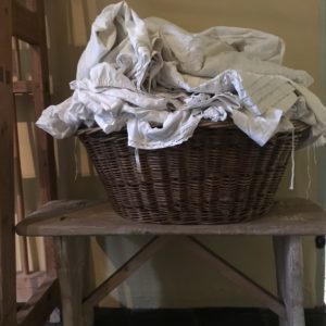 laundry basket at pickfords house